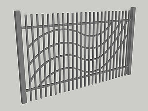 Wzór ogrodzenia, seria Abstraction, model AB7