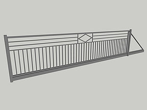 Wzór bramy przesuwnej, seria Modern, model M6