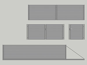 Wzór ogrodzenia posesyjnego, Seria Private, Model PV3