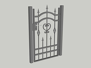 Wzór furtki, seria Premium, model PM5