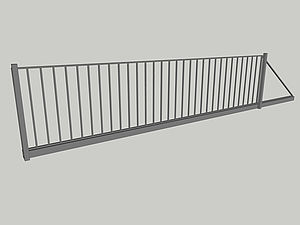 Wzór bramy przesuwnej, seria Basic, model B1