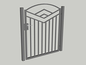 Wzór furtki, seria Abstraction, model AB2