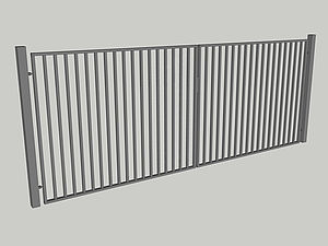 Wzór bramy dwuskrzydłowej, seria Basic, model B3