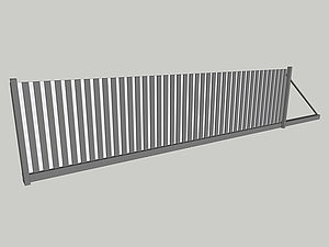 Wzór bramy przesuwnej, seria Private, model PV6