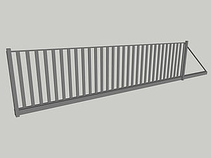 Wzór bramy przesuwnej, seria Modern, model M2