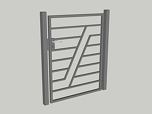 Wzór furtki, seria Abstraction, model AB6