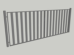 Wzór bramy dwuskrzydłowej, seria Modern, model M2