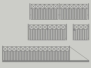 Wzór ogrodzenia posesyjnego, Seria Modern, Model M3