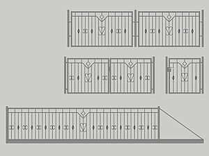 Wzór ogrodzenia posesyjnego, Seria Premium, Model PM3