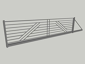 Wzór bramy przesuwnej, seria Abstraction, model AB6