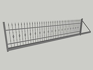 Wzór bramy przesuwnej, seria Classic, model C7