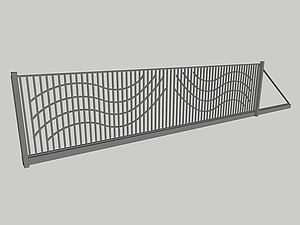 Wzór bramy przesuwnej, seria Abstraction, model AB7