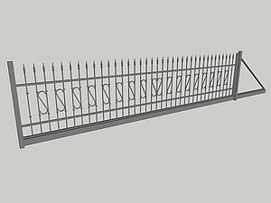 Wzór bramy przesuwnej, seria Classic, model C6