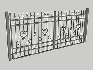 Wzór bramy dwuskrzydłowej, seria Premium, model PM4