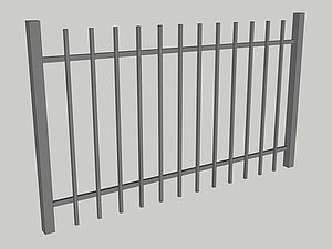 Wzór ogrodzenia, seria Basic, model B1