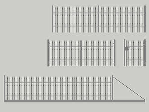 Wzór ogrodzenia posesyjnego, Seria Classic, Model C3