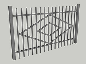 Wzór ogrodzenia, seria Modern, model M7