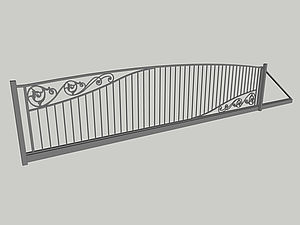 Wzór bramy przesuwnej, seria Abstraction, model AB5