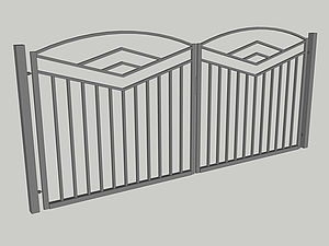 Wzór bramy dwuskrzydłowej, seria Abstraction, model AB2