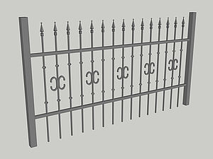Wzór ogrodzenia, seria Classic, model C5