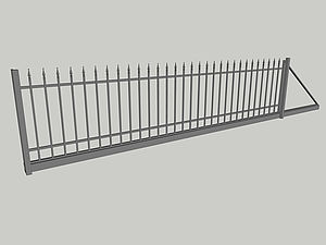 Wzór bramy przesuwnej, seria Basic, model B2