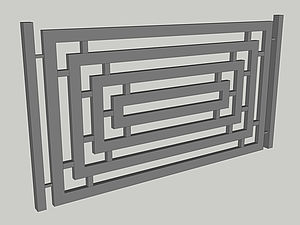 Wzór ogrodzenia, seria Abstraction, model AB1
