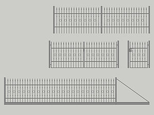 Wzór ogrodzenia posesyjnego, Seria Classic, Model C4