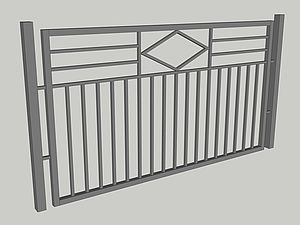 Wzór ogrodzenia, seria Modern, model M6