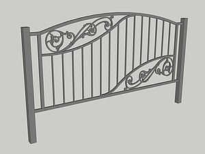 Wzór ogrodzenia, seria Abstraction, model AB5