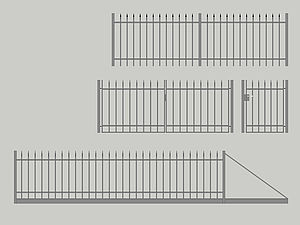 Wzór ogrodzenia posesyjnego, Seria Basic, Model B2