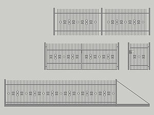 Wzór ogrodzenia posesyjnego, Seria Premium, Model PM6