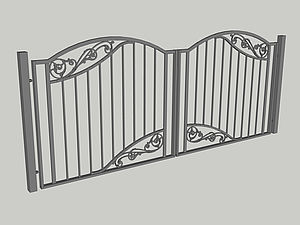 Wzór bramy dwuskrzydłowej, seria Abstraction, model AB5