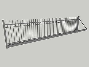 Wzór bramy przesuwnej, seria Classic, model C2