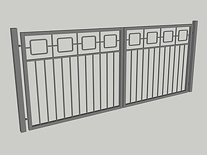 Wzór bramy dwuskrzydłowej, seria Premium, model PM2