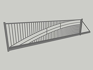 Wzór bramy przesuwnej, seria Abstraction, model AB4
